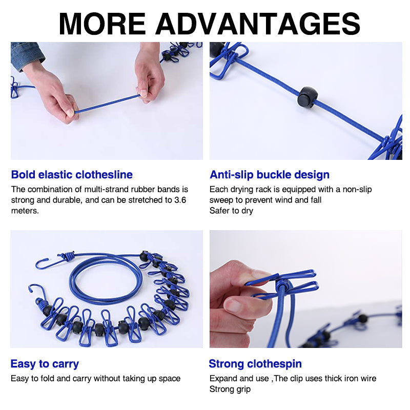 Kompaktný a všestranný cestovný sušiak