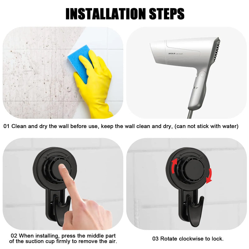 Háčiky na prísavku - Pevné uchytenie bez vŕtania