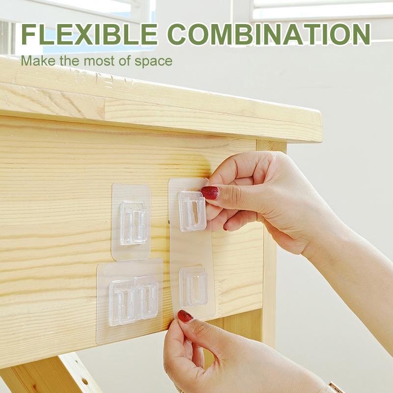 Dobbeltklæbende hængere til en opbevaring uden boring