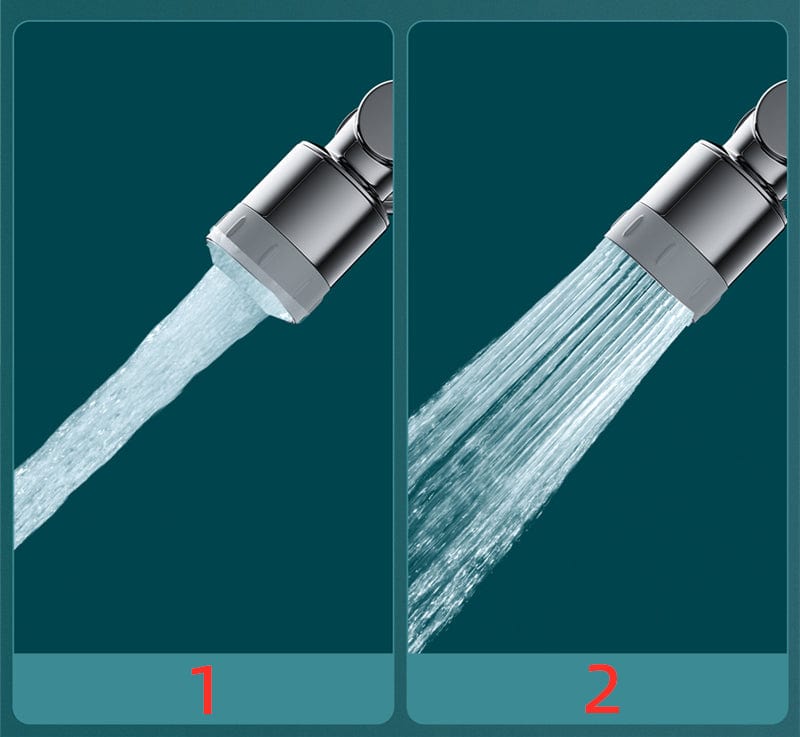 Extensión de grifo giratorio para una limpieza fácil