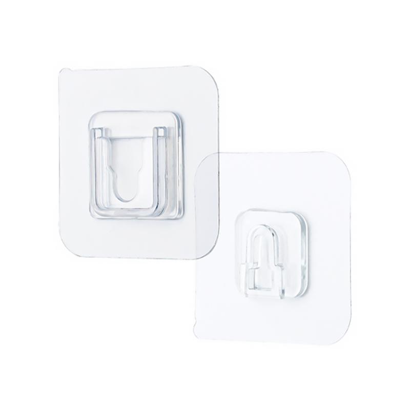 Double-sided adhesive hooks for damage-free hanging 